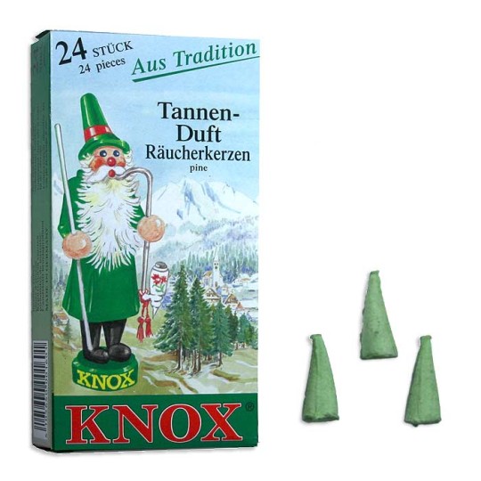 24 Medium Incense Cones in Pine Scent ~ Germany